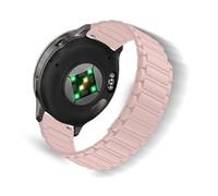 ToVioc 18mm Bracelet silicone pour Garmin Venu 4 41mm/3s 41mm/2S, bracelet remplacement réglage magnétique pour Garmin Forerunner 265S/255S/255S Music - Rose