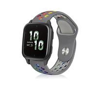 ToVioc 20mm Bracelet Sport Silicone pour Garmin Forerunner 570 42mm/165/165 Music, Respirant Sangle pour Garmin Vivoactive 6/5/3/3 Music, Approach S44/S50/S40/S42 - Gris