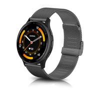 ToVioc 22mm Bracelet Compatible avec Garmin Venu 4 45mm/3 45mm/2, D2 Air X15/vivoactive 4, Bracelet Rechange Réglable Acier Inoxydable pour Garmin Forerunner 570 47mm/265/255/255 Music - Noir