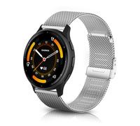 ToVioc 22mm Bracelet Compatible avec Garmin Venu 4 45mm/3 45mm/2, vivoactive 4/Active, Bracelet Rechange Réglable Acier Inoxydable pour Garmin Forerunner 570 47mm/265/255/255 Music - Argent