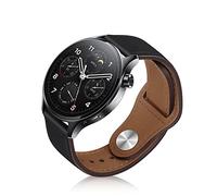 ToVioc 22mm Bracelet Compatible avec Xiaomi Watch 5/2/2 Pro/S4/S4 Sport/S3, Bracelet Cuir Haute Qualité pour Huawei Watch GT 6/GT 6 Pro/GT 5/GT 5 Pro 46mm, GT Runner 2/1, Ultimate 2/1 - Noir