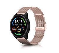 ToVioc 22mm Bracelet Compatible avec Xiaomi Watch S4/S4 Sport/Redmi Watch 5 Active/5 Lite, Bracelet Maille réglable Acier Inoxydable pour Amazfit Bip 6/5/5 Unity, Balance 2/1 - Or Rose