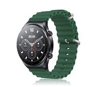 ToVioc 22mm Bracelet Silicone Compatible avec Xiaomi Watch S4/S4 Sport/2/S3/S1 Pro/2 Pro, Respirant Doux Sportif Remplacement pour Redmi Watch 5 Active/5 Lite - Vert