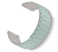 ToVioc 22mm Bracelet silicone pour Garmin Venu 4 45mm/3 45mm/2, vivoactive 4/Active, bracelet remplacement réglage magnétique pour Garmin Forerunner 570 47mm/265/255 - Menthe&Lumière d'étoile