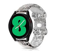 ToVioc Bracelet 20mm Compatibles avec Samsung Galaxy Watch 7(40/44mm)/Watch FE 40mm, 20mm Bracelet de Floral Silicone pour Samsung Galaxy Watch 6 Classic/Watch 5 Pro - Léopard