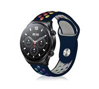 ToVioc Bracelet Arc-en-Ciel Compatible avec Xiaomi Watch S4/S4 Sport/5/Redmi Watch 5 Active, 22mm Bracelet de Sport en Silicone pour Amazfit Bip 6/Balance 2/Active Max - Vert