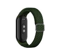 ToVioc Bracelet Compatible avec Xiaomi Mi Band 10/9/8, Hommes et aux Dames Ajustable Élastique Sport Nylon Bracelet pour Xiaomi Smart Band 8/9/10 - Vert