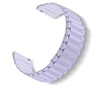 ToVioc Bracelet Silicone pour Amazfit Active 3 Premium/Active 2 Square/Active2/Bip 3/Bip 3 Pro, 20mm Bracelet Remplacement Réglage Magnétique pour Amazfit GTS 4/GTS 4 Mini - Violet