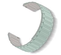 ToVioc Bracelet Silicone pour Amazfit Active 3 Premium/Active 2 Square/Active2/Bip 3 Pro, 20mm Bracelet Remplacement Magnétique pour Amazfit Cheetah 2 Pro/Cheetah Square - Menthe&Lumière d'étoile