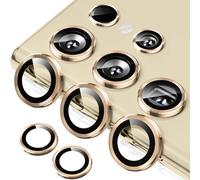 ToVioc Caméra Protecteur Compatible avec Samsung Galaxy S24 Ultra 5G HD Anti Rayures Verre Trempé Protecteurs D'objectif Téléphone Portable pour Samsung Galaxy S24 Ultra 5G - Or