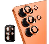 ToVioc Caméra Protecteur Compatible avec Samsung Galaxy S26 Ultra 5G HD Anti Rayures Verre Trempé Protecteurs D'objectif Téléphone Portable pour Samsung Galaxy S26 Ultra 5G - Orange