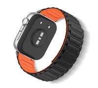 ToVioc Cinturini Silicone compatibili con Huawei Watch Fit 4 Pro/4/3, Cinturino Sportivo Sostitutivo Regolabile Magnetico per Huawei Watch Fit 3/4 Pro/4 - Nero Arancione