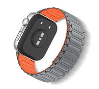 ToVioc Cinturini Silicone compatibili con Huawei Watch Fit 4 Pro/4/3, Cinturino Sportivo Sostitutivo Regolabile Magnetico per Huawei Watch Fit 3/4 Pro/4 - Grigio Arancione