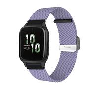 ToVioc Nylon Bracelet Compatible avec Garmin vivoactive 5 / vívomove Trend/Garmin Venu Sq 2 music, 20mm Ajustable Élastique Sport Bracelet Hommes et aux Dames pour Garmin Venu 2 Plus - Violet