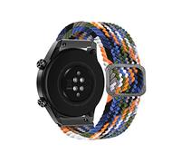 ToVioc Nylon Bracelet Compatible avec Huawei Watch GT 5 46mm/ GT 5 Pro 46mm/ GT4 46mm, 22mm Ajustable Élastique Sport Bracelet Hommes et aux Dames pour Huawei Watch 4/4 Pro - Couleur de cow-boy