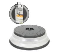 Tovolo 47005-200 Grand couvercle pliable pour micro-ondes pour réchauffer les aliments, gadget de préparation des repas, ustensile de cuisine en plastique, charbon de bois
