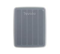 Tovolo Bac à eau en silicone pour congélateur avec couvercle pour empiler 1 EA, gel/charbon