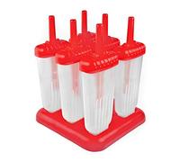 Tovolo Groovy Lot de 6 moules à glace avec bâtonnets réutilisables 113,4 g