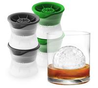 Tovolo Lot de 4 moules à glaçons en forme de balle de sport - Golf (2) et tennis (2)/Fonte lente, sans fuite, réutilisable, et sans BPA / Idéal pour whisky, cocktails, café, soda, boissons amusantes et cadeaux