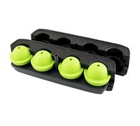 Tovolo Seamless Sphere Ice System, Compact, 6,3 cm Crystal Clear Sphères - Lot de 4 moules, noir