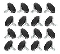 TOVOT 16 Pièces M8 Pied de Meuble Reglable Pieds de Nivellement pour Chaise de Table Pieds de Meubles à Visser (4×3.5cm)
