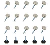 TOVOT 20 Pièces Vis Décoratives en Acier Inoxydable 13MM Capuchons de vis Vis pour Miroirs avec Capuchons Cache-vis Décoratifs (Argent)