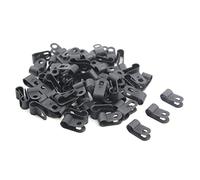 TOVOT 200 pièces R-Type Câbles Clips Serre-Câble en Nylon Pinces à Câble Pinces pour Fils (6.5mm)