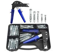 TOVOT Lot de 77 outils de fixation d'ancrages muraux robustes avec 5 tailles de boulons pour mur creux (M4 M5 M6)