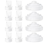 TOVVILD Lot de 12 pièces de pompe, 8 valves en bec de canard 4 diaphragmes en silicone compatibles avec Momcozy M5, pièces de rechange Mom Cozy M5