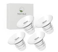 TOVVILD Lot de 4 inserts de bride de 18 mm pour bride/bouclier de 24 mm