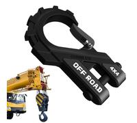 Tow Hook Clevis - Winch Recovery Connector for Vehicles | Heavy Duty Steel Link with Secure Latch System, Steel Clevis Attachment, Towing Accessory for Off Road Transport Pulling Operations