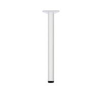 tow000ack 1 Pièce Pied de Meuble en Métal Patte de Table Réglable,Jambes en Métal,Pieds de Support de Alliage d'aluminium pour Plan de Travail,avec Vis,Blanc,Hauteur Personnalisée (85cm(33.5in))