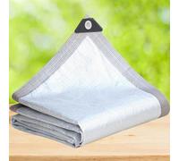 tow000ack Filet D'ombrage Aluminet Voiture Tissus Reflechissant Soleil 99%,Protection UV et Refroidisasement,Toile D'ombrage,pour Serres Patio Chien Jardin Plante,avec Œillets (200cm x 600cm)