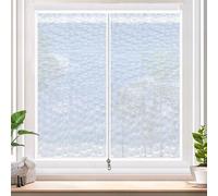 tow000ack Kit D'isolation de Fenêtre,Rideau Thermique Anti Froid D'hiver,avec Fermeture éclair Film Plastique Isolant Couverture Coupe-Vent pour Fenêtre,Largeur x Hauteur (110cm x 180cm)