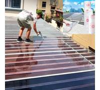 tow000ack Plaque Polycarbonate,Feuille de Toiture en Plastique Transparent 1,2mm,Panneau pour Serre,Imperméable/Anti-UV,pour Auvent Extérieur Carport Cold Frame Remplacement (1m x 2m)