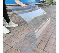 tow000ack Plaques pour Toiture Transparent,Auvent de Porte Marquise en Polycarbonate Porte Résistante Toit Abri Protection Contre La Pluie et UV,Résistance aux Chocs,Personnalisable (1.5 * 1m)