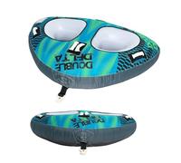 Towable Tubes, Inflatable Water Sports Raft, Wear-Resistant Heavy-Duty Float, Quick-Inflate Handles and Valves for Lake, River, Swimming, Waterskiing, Fishing, Multicolor