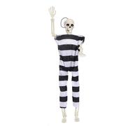 TOWARDSNAN Accessoires squelette complet d'Halloween pour décoration extérieure, maison hantée, accessoire de tête de mort étrange pour jardin