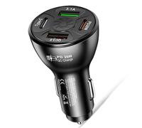 TOWARDSNAN Adaptateur de charge de voiture USB C 38 W 4 ports USB PD20 W 3,1 A Type C rapide pour téléphone portable Adaptateur de charge USB C