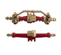 TOWARDSNAN Boîtier en métal pour essieux avant et arrière de rechange pour TRX4M 1/18 Télécommande Crawler Pièces de mise à niveau Accessoires avant et arrière Assemblage d'essieux anodisé noir