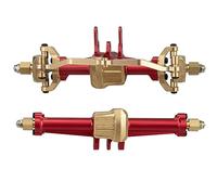 TOWARDSNAN Boîtier en métal pour essieux avant et arrière de rechange pour TRX4M 1/18 Télécommande Crawler Pièces de mise à niveau Accessoires avant et arrière Assemblage d'essieux anodisé noir