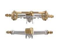 TOWARDSNAN Boîtier en métal pour essieux avant et arrière de rechange pour TRX4M 1/18 Télécommande Crawler Pièces de mise à niveau Accessoires avant et arrière Assemblage d'essieux anodisé noir