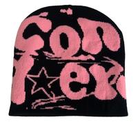 TOWARDSNAN Bonnet tricoté années 2000 - Style vintage - Chaud - Accessoires d'Halloween - Pour lycée - Pour adolescents - Casquette de sport d'hiver, F, taille unique