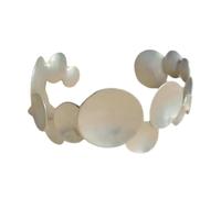 TOWARDSNAN Bracelet jonc en métal avec ouverture réglable - Unisexe - Accessoire de mode pour un usage quotidien - Cuillère réglable tendance