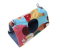 TOWARDSNAN Cage à oiseaux, nid d'oiseau, hamac en toile, abri perchoir à ressort, lit à ressort pour hamster, perroquet