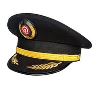 TOWARDSNAN Casquette de capitaine d'Halloween pour adulte, bal masqué, cosplay pour Halloween, jeu de rôle, accessoires de jeu de rôle pour adultes