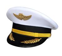 TOWARDSNAN Casquette de capitaine d'Halloween pour adulte, bal masqué, cosplay pour Halloween, jeu de rôle, accessoires de jeu de rôle pour adultes