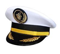 TOWARDSNAN Casquette de capitaine d'Halloween pour adulte, bal masqué, cosplay pour Halloween, jeu de rôle, accessoires de jeu de rôle pour adultes