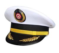 TOWARDSNAN Casquette de capitaine d'Halloween pour adulte, bal masqué, cosplay pour Halloween, jeu de rôle, accessoires de jeu de rôle pour adultes