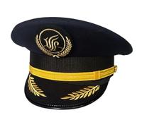 TOWARDSNAN Casquette de capitaine d'Halloween pour adulte, bal masqué, cosplay pour Halloween, jeu de rôle, accessoires de jeu de rôle pour adultes